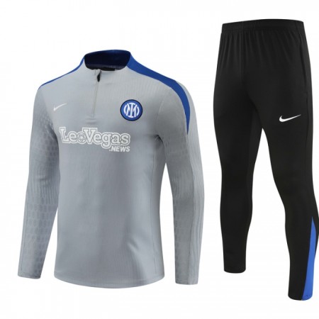 Tréninkový Mikina Inter Milán Čtvrt Zip Šedá 2024-25 Tréninkový Mikina Inter Milán Čtvrt Zip Šedá 2024-25